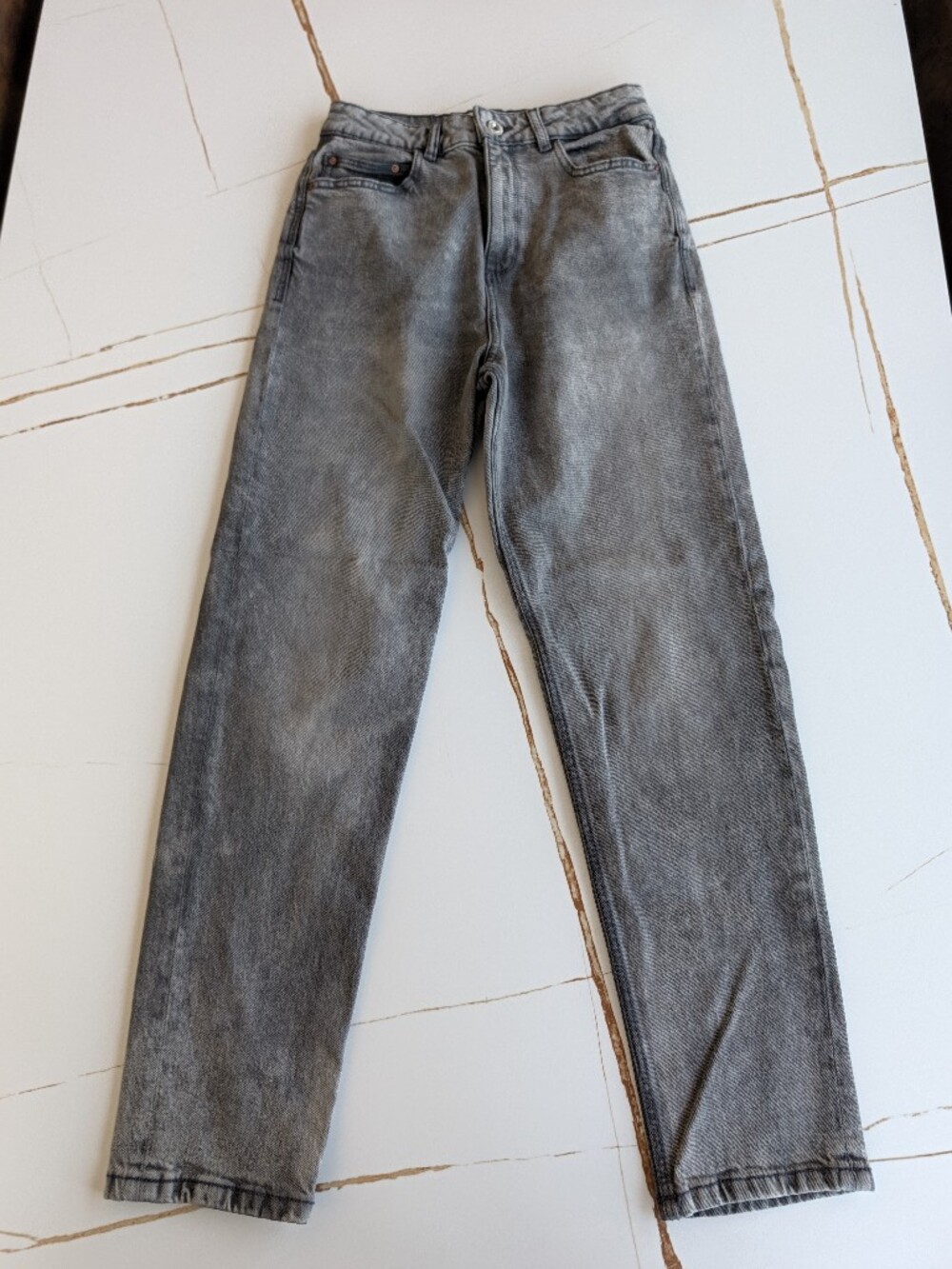 Zara Women's Skinny Jeans in Washed Gray